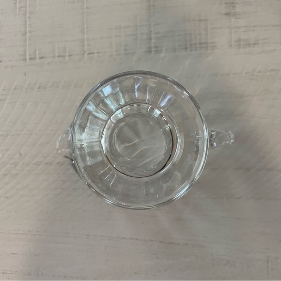 Colony Clear Mini Footed Creamer by Fostoria Heavy Swirl Pattern - Picture 5 of 13